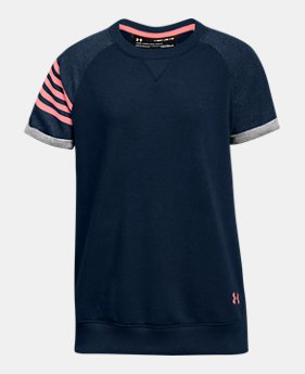 Girls' UA Favorite Terry Crew 1 Color Available $35