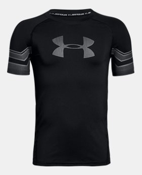 Boys' HeatGear® Armour Graphic Short Sleeve FREE U.S. SHIPPING 3 Colors Available $24.99