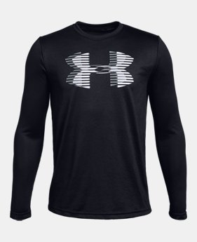 Boys' UA Tech™ Big Logo Long Sleeve 4 Colors Available $25
