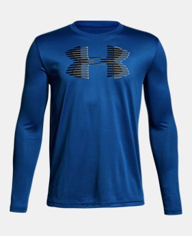 Boys' UA Tech™ Big Logo Long Sleeve 1 Color Available $18.75