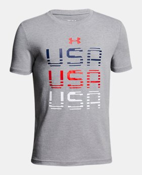 New Arrival Boys' UA USA T-Shirt 1 Color Available $20
