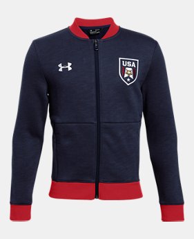Boys' UA Stars & Stripes Bomber Jacket 1 Color $54.99