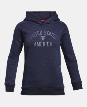 Girls' UA USA Fleece Hoodie 1 Color $49.99