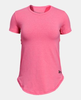 Girls' UA Finale Short Sleeve 3 Colors Available $18.75