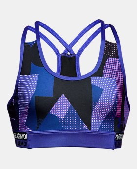 Girls' HeatGear® Armour Printed Bra 1 Color $25