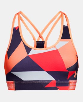 Girls' HeatGear® Armour Printed Bra 2 Colors Available $18.75