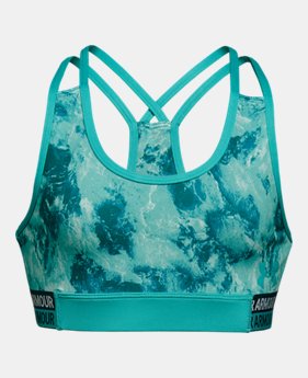 Girls' HeatGear® Armour Printed Bra 2 Colors Available $18.74 to $18.75