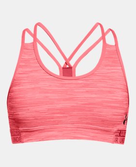 Girls' HeatGear® Armour Printed Bra $25