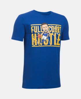 Boys' UA SC30 Full Court Hustle T-Shirt 1 Color $14.24
