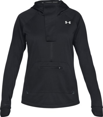 Women's ColdGear&reg; Reactor Run Anorak, Black, pdpMainDesktop image number 7