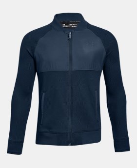 Boys' UA Storm SweaterFleece Hybrid Full Zip Jacket 1 Color Available $80