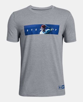 New Arrival Boys' UA BH34 StepUp Short Sleeve T-Shirt 1 Color Available $25