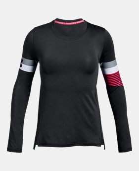 Girls' HeatGear® Armour Long Sleeve 2 Colors Available $30