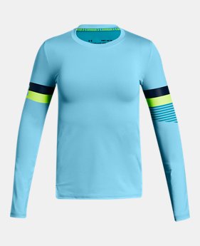 Girls' HeatGear® Armour Long Sleeve 2 Colors Available $22.5
