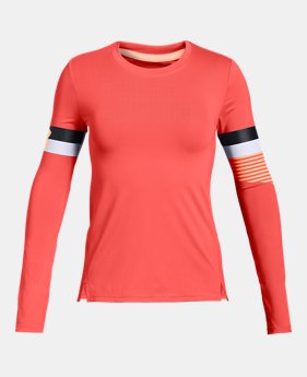 Girls' HeatGear® Armour Long Sleeve 2 Colors Available $22.5