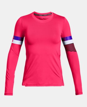 Girls' HeatGear® Armour Long Sleeve 2 Colors Available $30