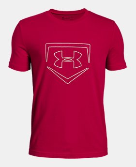 Boys' UA Plate Icon Short Sleeve T-Shirt 1 Color Available $20