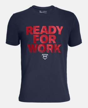 Boys' UA Ready4Work Short Sleeve T-Shirt 1 Color Available $20