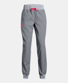 Girls' UA Woven Warm Up Pants 1 Color Available $40