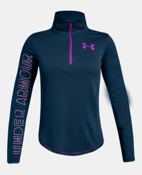 Girls' UA Tech™ ½ Zip 4 Colors Available $45