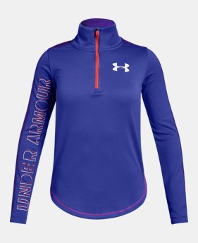 New Arrival Girls' UA Tech™ ½ Zip 1 Color Available $35