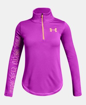 Girls' UA Tech™ ½ Zip 7 Colors Available $35