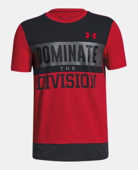 Boys' UA Dominate The Division Short Sleeve T-Shirt 2 Colors Available $30