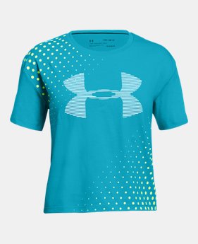 New Arrival Girls' UA Transit Logo T-Shirt 1 Color Available $20
