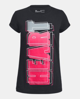 New Arrival Girls' UA Heart T-Shirt FREE U.S. SHIPPING 1 Color Available $20