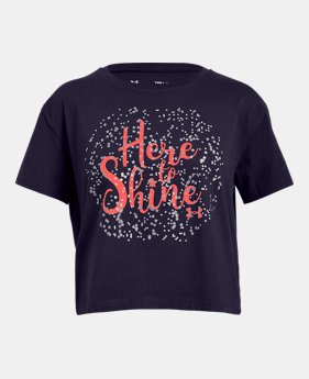 Girls' UA Here To Shine T-Shirt 2 Colors Available $20