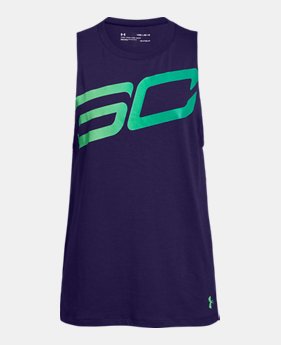 Girls' SC30 Big Logo Tank $25