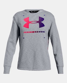Girls' UA Finale Terry Crew 2 Colors Available $35