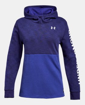 Girls' UA Double Knit Hoodie 3 Colors Available $45