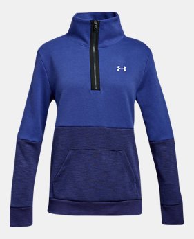 Girls' UA Double Knit ½ Zip 1 Color Available $50