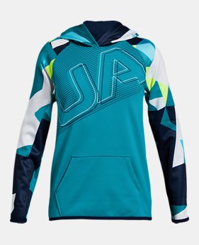 New Arrival Girls' Armour Fleece® Big Logo Hoodie 1 Color Available $45