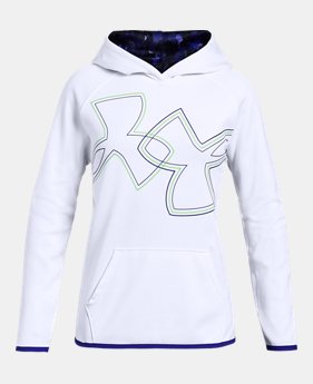 Girls' Armour Fleece® Dual Logo Hoodie 5 Colors Available $40