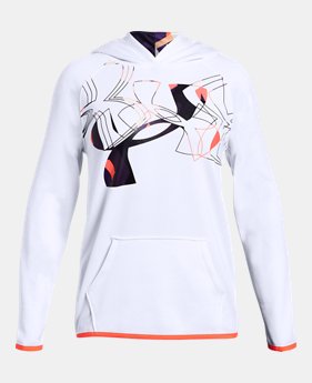New Arrival Girls' Armour Fleece® Print Logo Hoodie 3 Colors Available $50