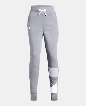 Girls' UA Rival Fleece Joggers 1 Color Available $34.99 to $40