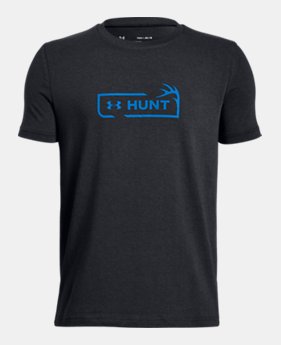 New Arrival Boys' UA Hunt Icon T-Shirt FREE U.S. SHIPPING 2 Colors Available $20