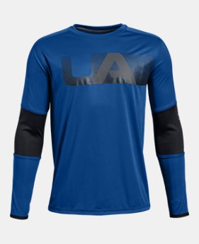 Boys' UA Tech™ Long Sleeve 4 Colors Available $30