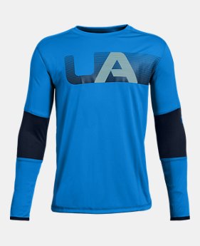 Boys' UA Tech™ Long Sleeve 4 Colors Available $30