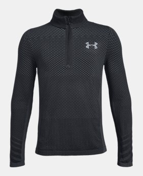 Boys' UA Seamless ¼ Zip 3 Colors Available $35
