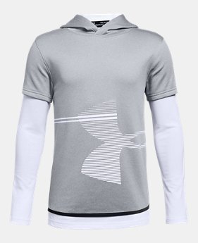 Boys' Armour Fleece® Layered Hoodie 3 Colors Available $45