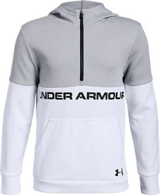 under armour hoodie white kids