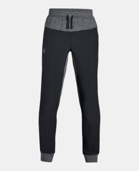 New Arrival Boys' UA Woven Warm Up Joggers FREE U.S. SHIPPING 2 Colors Available $40