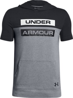 ua sportstyle short sleeve hoodie