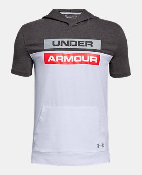 Boys' UA Sportstyle Short Sleeve Hoodie 1 Color Available $35
