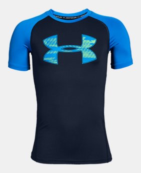 Boys' HeatGear® Armour Short Sleeve 1 Color Available $24.99