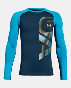 Boys' HeatGear® Armour Long Sleeve 2 Colors Available $35