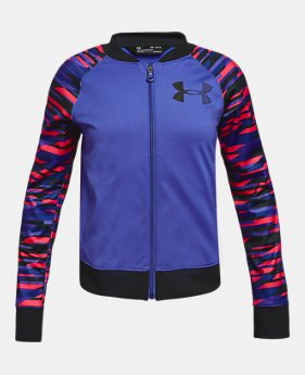 Girls' UA Track Jacket - Graphic 1 Color Available $44.99